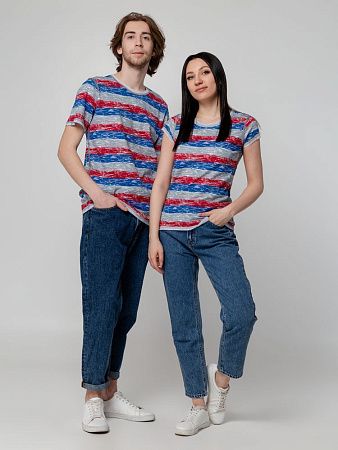 Футболка мужская Rayet двусторонняя, красная с синим, размер S