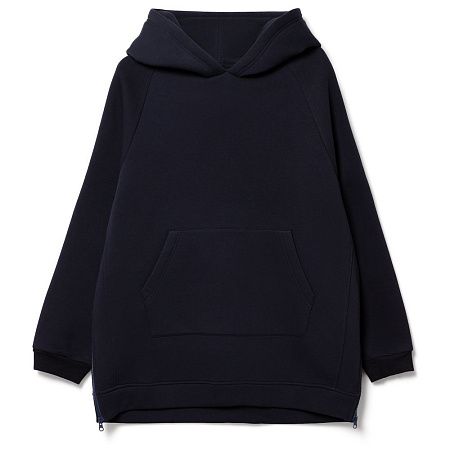 Худи унисекс оверсайз Easy Street, темно-синее, размер XS/S
