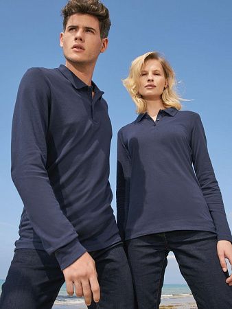 Рубашка поло женская с длинным рукавом Perfect LSL Women, зеленое яблоко, размер S