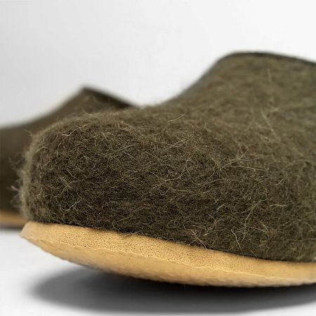 Домашние валенки Cant, зеленые (олива), размер 36