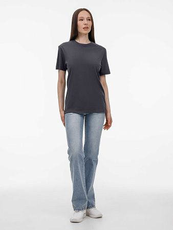 Футболка унисекс T-Bolka 180, темно-серая, размер XS