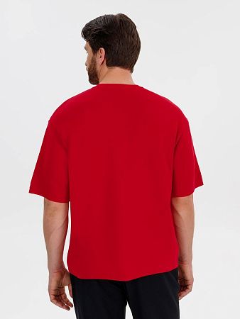 Джемпер с коротким рукавом Siluetti Volumica, красный, размер M/L