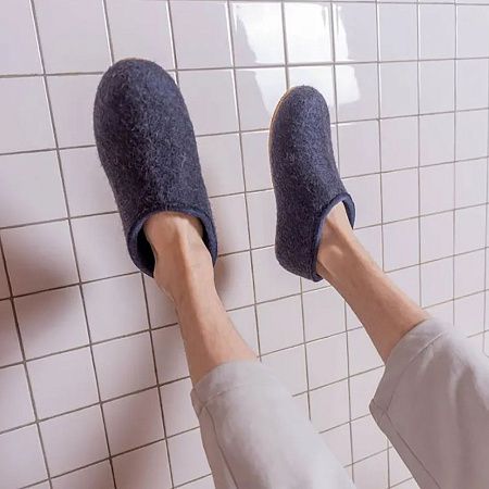 Домашние валенки Cant, темно-синие (клякса), размер 38