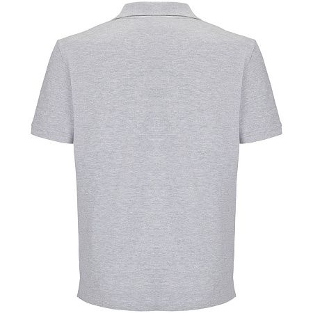 Рубашка поло унисекс Pegase, серый меланж, размер XS