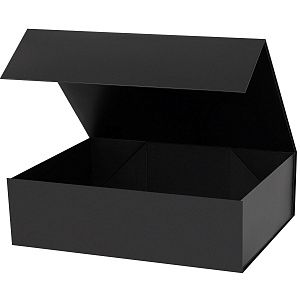 Подарочная коробка-трансформер большая, черная