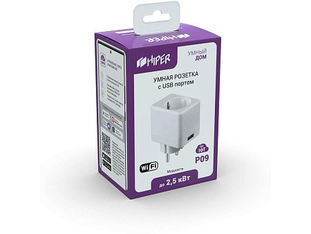 Умная розетка с USB портом «IoT P09»