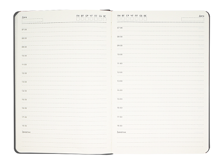 Ежедневник в суперобложке Country Galaxy Nuba A5+, темно-серый, недатированный, в твердой обложке