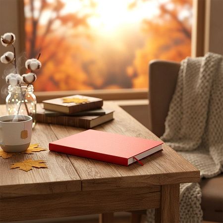 Ежедневник A5 недатированный Stefano в мягком переплёте, красный