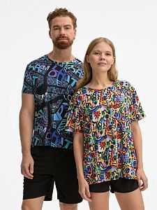 Футболка унисекс Senti с полной запечаткой на заказ под нанесение