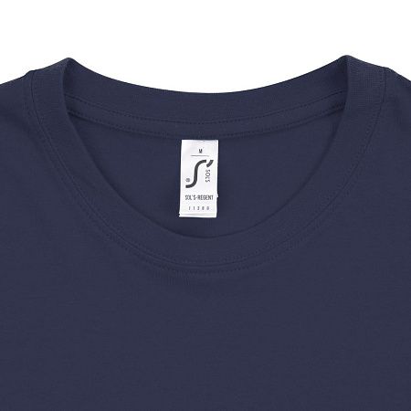 Футболка унисекс Regent 150, синяя (джинс), размер XXS