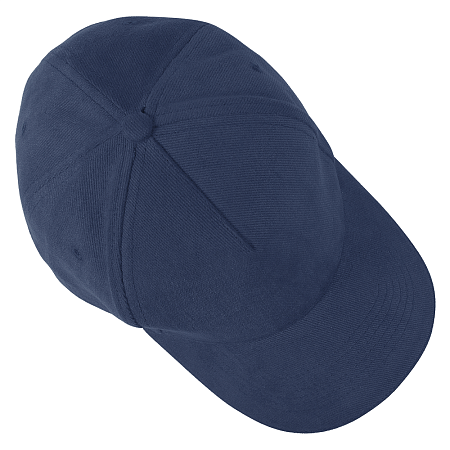 Кепка 5- панельная Salerno Heavy 350,  c белым сендвичем, темно-синяя