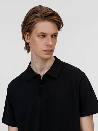 Рубашка поло унисекс Pulse, черная, размер 5XL