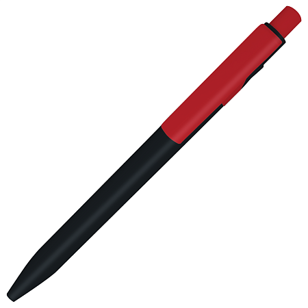 Ручка шариковая пластиковая Ravena черная/красная