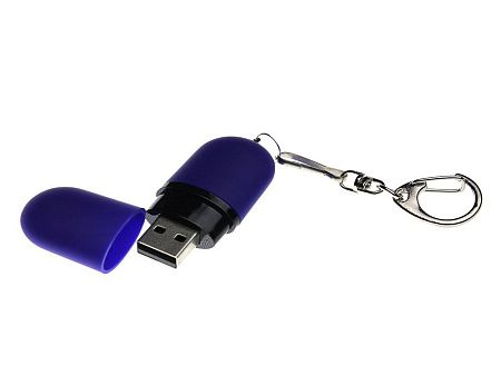 USB 3.0- флешка «Goutte Soft-touch» на 64 Гб каплевидной формы
