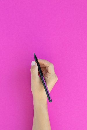 Карандаш GrafeeX с фиолетовым клипом в чехле