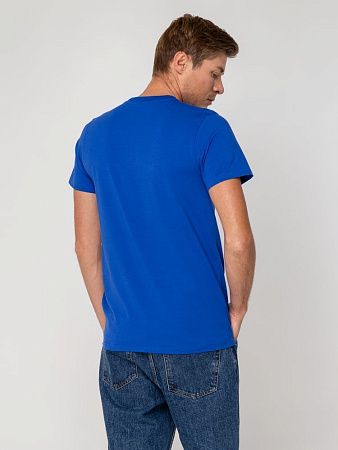 Футболка мужская T-bolka Stretch, ярко-синяя, размер L