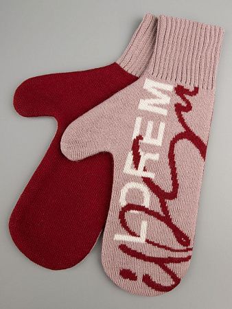 Варежки на заказ Mani, полушерсть, размер L