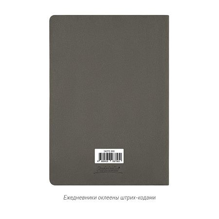 Ежедневник Latte soft touch недатированный, серый