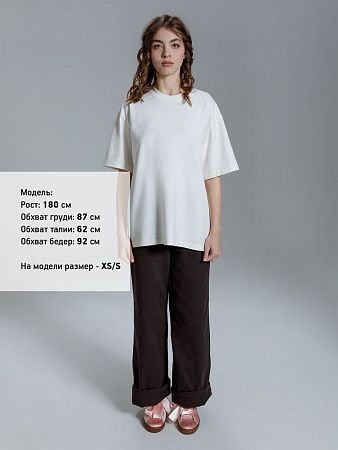 Футболка оверсайз Kangas, белая, размер XL/2XL