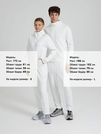 Куртка с капюшоном унисекс Begi, молочно-белая, размер XXL