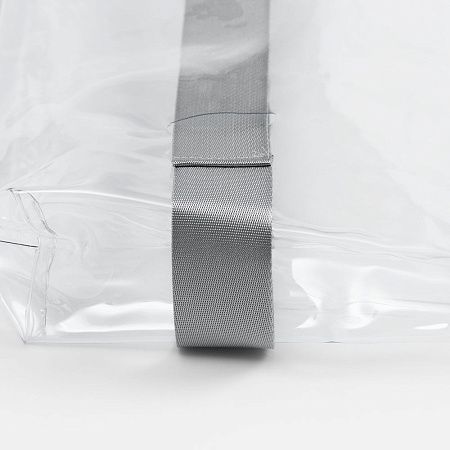 Шопер Clear Fest, ver.2, прозрачный с серыми ручками