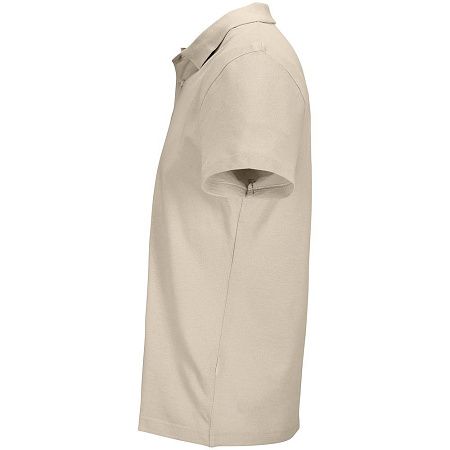 Рубашка поло унисекс Pulse, бежевая (льняная), размер S