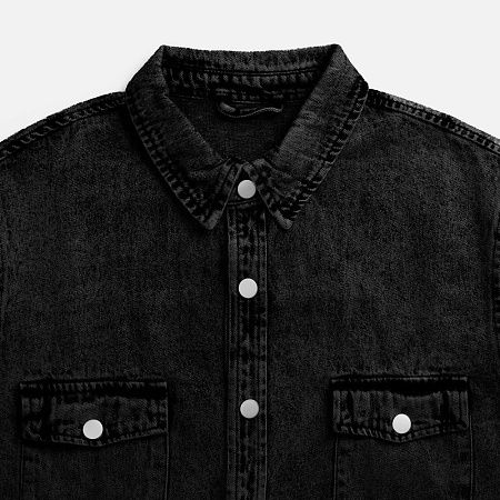 Куртка джинсовая O3, черная, размер XL/2XL