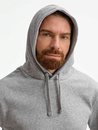 Толстовка унисекс Spencer, серый меланж, размер 3XL