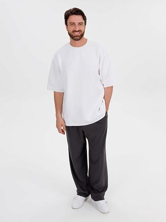 Джемпер с коротким рукавом Siluetti Volumica, молочно-белый, размер XS/S