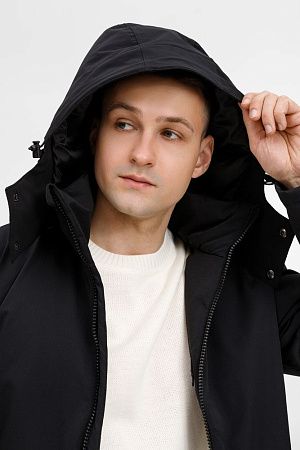 Куртка-парка унисекс Sfera, черная, размер XXL