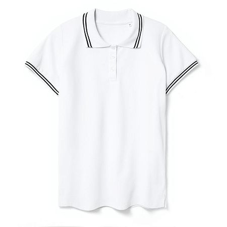 Рубашка поло женская Virma Stripes Lady, белая, размер XXL