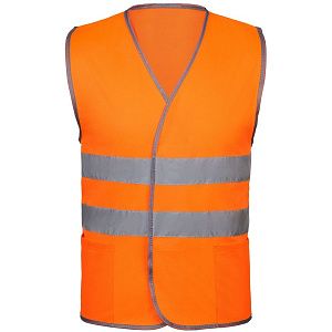 Сигнальный жилет СО-1 ТР, оранжевый флуоресцентный, размер 3XL