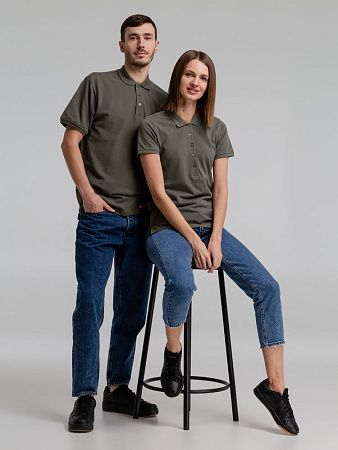 Рубашка поло женская Neptune, темно-серая, размер S