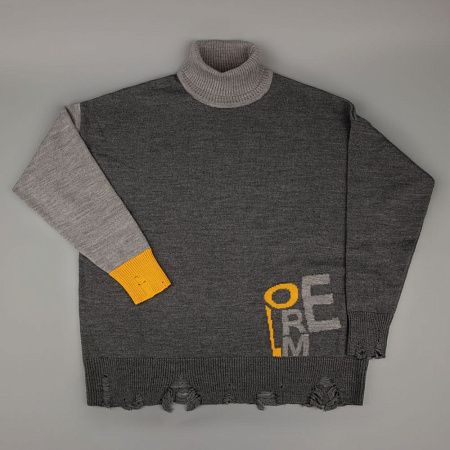 Свитер оверсайз Tricksy Net Grunge на заказ, полушерсть, размер L/XL