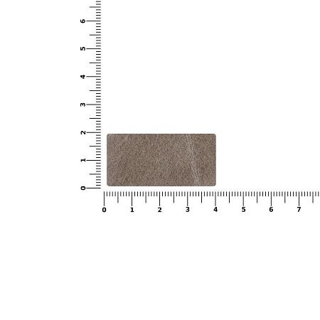 Лейбл кожаный Tuken, S, серый