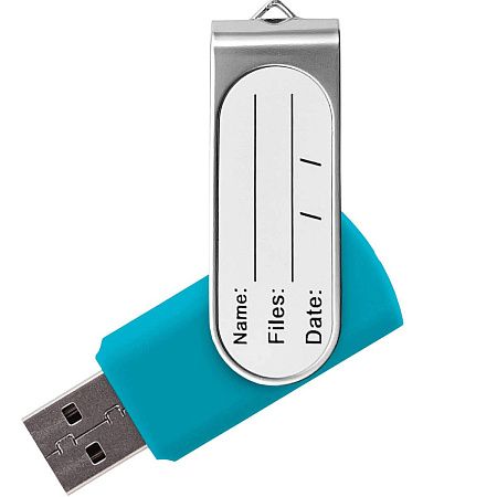 Флешка TWIST STICKER Бирюзовая 4110.16.8ГБ
