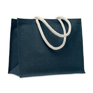 Jute bag with cotton handle