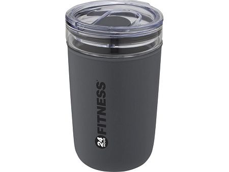 Стеклянная кружка «Bello» с внешней стенкой из переработанного пластика