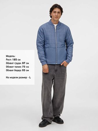 Куртка унисекс Warmbridge, синяя (джинс), размер S