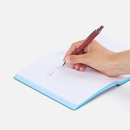 Ручка шариковая Chromos Soft Touch, красная