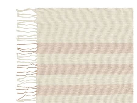 Плед «Reglet» из хлопка с бахромой