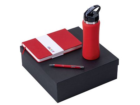 Подарочный набор "Color it" с блокнотом, металлической ручкой и бутылкой