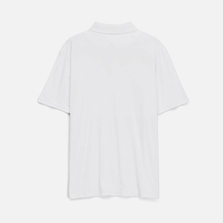 Рубашка поло унисекс Senti, белая, размер 4XL