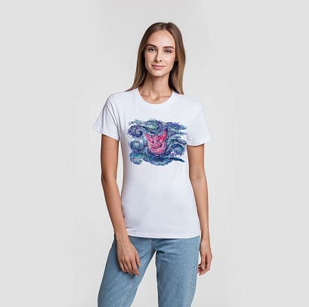 Футболка женская «Ван-Пиг», белая, размер M