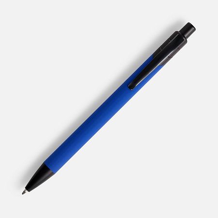 Ручка шариковая Undertone Black Soft Touch, ярко-синяя