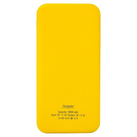 Внешний аккумулятор с подсветкой Luce Lemoni 10000 mAh, желтый