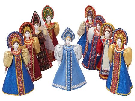 Подарочный набор: кукла фарфоровая, мёд с миксом из орехов