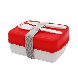 Ланч-бокс Lunch Blue line со столовыми приборами