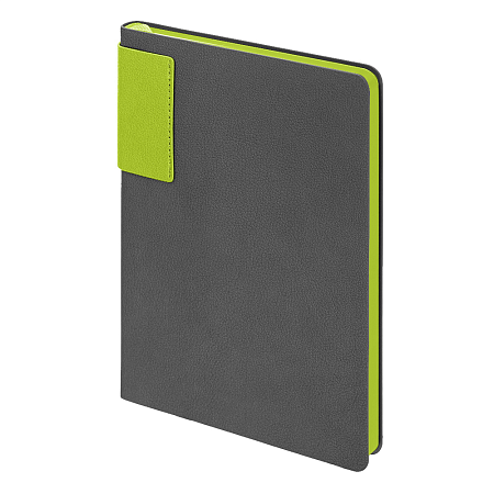 Ежедневник Flexy Star Sivilia Grey Edition Color А5 серо-салатовый, недатированный в гибкой обложке