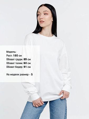 Футболка оверсайз унисекс City Sapiens, молочно-белая, размер S